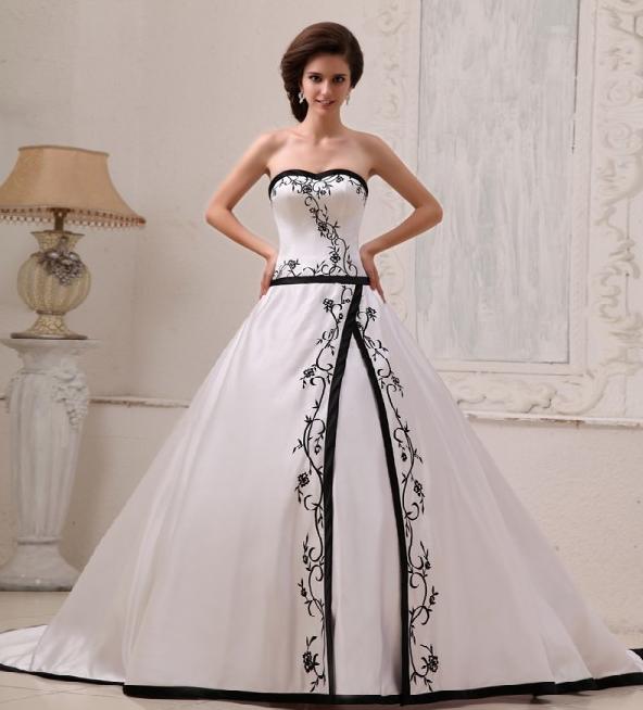 strapless a line wedding gown
